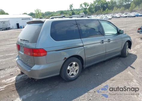 2001 Honda Odyssey Ex из США, поврежденный, VIN 2HKRL18641H533289